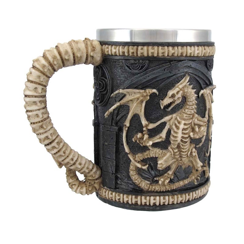 Things2Die4 Dragon Skeleton Tankard 16 oz. Mug - Image 2